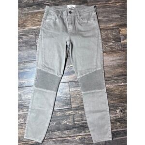 Pistola Moto Audrey Moto Jeans‎ Size 29 Gray Skinny Biker Style Denim Pants